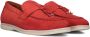 Notre-V 179 Loafers Nubuck Instapper Dames Rood - Thumbnail 12