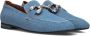 Notre-V 6112 Mocassins Instappers Dames Blauw - Thumbnail 9