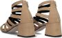 Notre-v Dames Sandalen 1tonic106 Beige Dames - Thumbnail 9