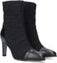 Notre-V Notre V 7477 Enkellaarsjes Enkelboots met rits Dames Zwart - Thumbnail 4