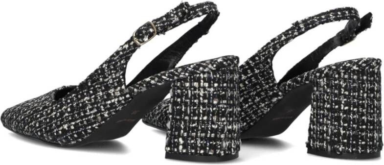 Notre-v Elegante Slingbacks met Blokhak Black Dames