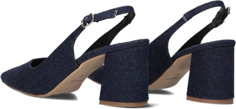 Notre-v Elegante Slingbacks met Denimstructuur Blue Dames