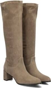 Notre-v Elegante Taupe Hoge Laarzen Beige Dames