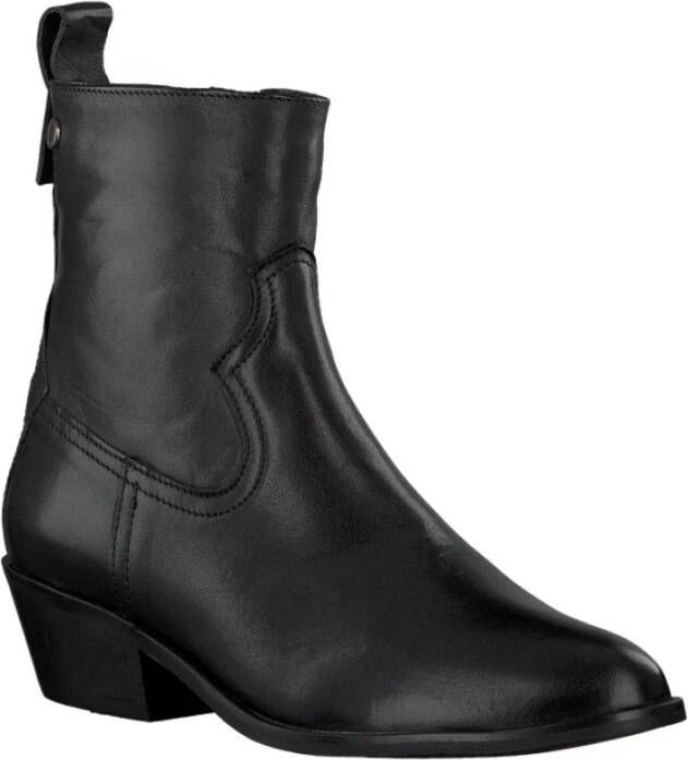 Notre-v Elegante Zwarte Enkellaars Black Dames