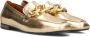 Notre-v Gouden Loafers met Elegante Details Yellow Dames - Thumbnail 10