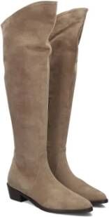 Notre-v Hoge Laarzen voor Dames in Taupe Beige Dames