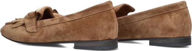 Notre-v Kameel Mocassins met Trendy Touch Brown Dames