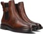 Notre-v Stijlvolle Cognac Chelsea Boots Brown Dames - Thumbnail 8