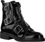 Notre-v Zwarte Bikerboot met Gespen Black Dames - Thumbnail 5