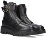 Notre-v Zwarte Bikerboots Trendy Stijl Black Dames - Thumbnail 4