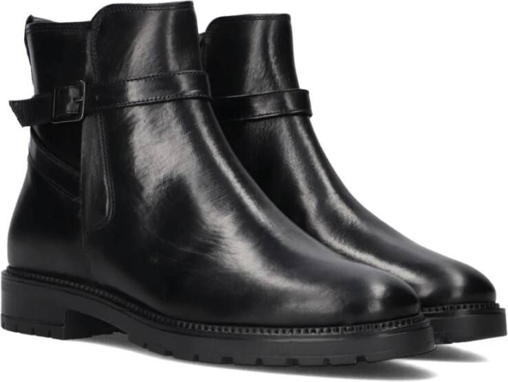 Notre-v Zwarte Enkelboots met Rits Black Dames