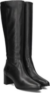 Notre-v Zwarte Leren Hoge Laarzen 8591 Black Dames