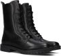 Notre-v Zwarte Leren Veterschoenen Black Dames - Thumbnail 7