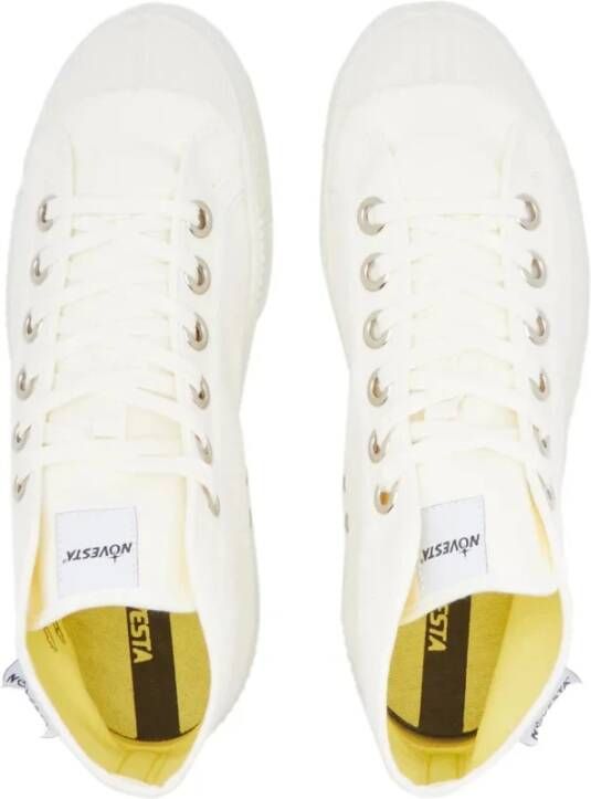 Novesta Witte Hi-Top Baseball Boot Sneaker White Heren