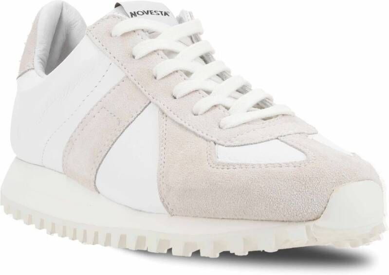 Novesta Witte Leren Trail Sneakers White Unisex