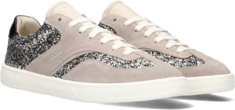 Nubikk Beige Glitter Sneakers Ray Owen Multicolor Dames