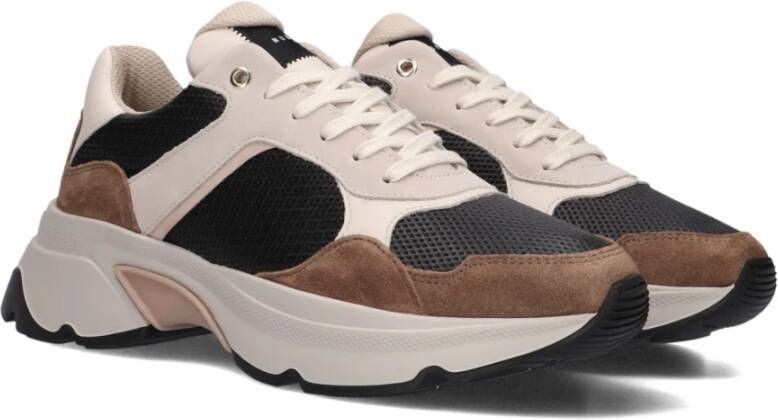 Nubikk Beige Leren Lage Sneakers Beige Dames