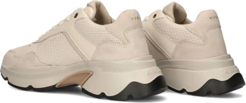 Nubikk Beige Leren Lage Sneakers Beige Dames