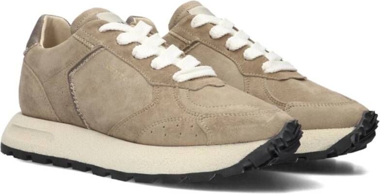 Nubikk Beige Suède Chunky Sole Sneakers Beige Dames