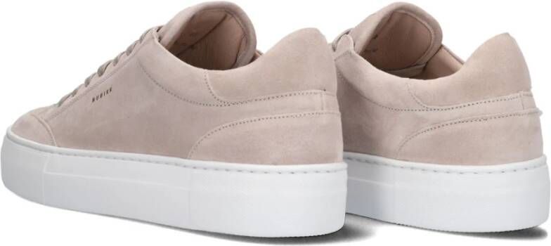 Nubikk Beige Suède Lage Sneaker Jagger Tora Beige Heren