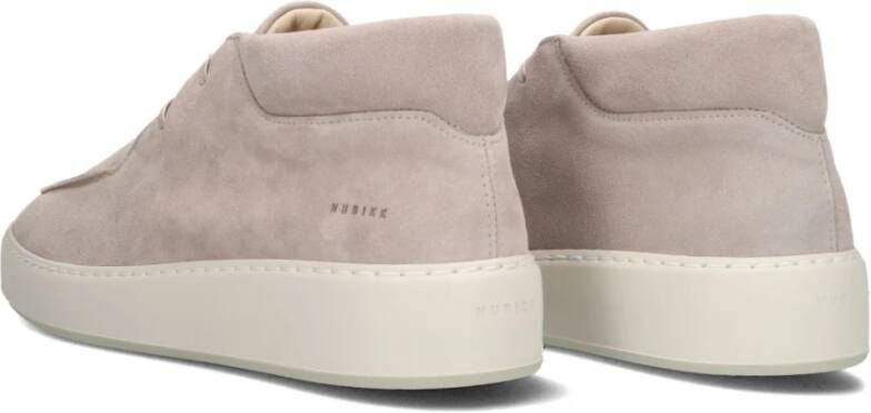 Nubikk Beige Suède Lage Sneakers Beige Heren