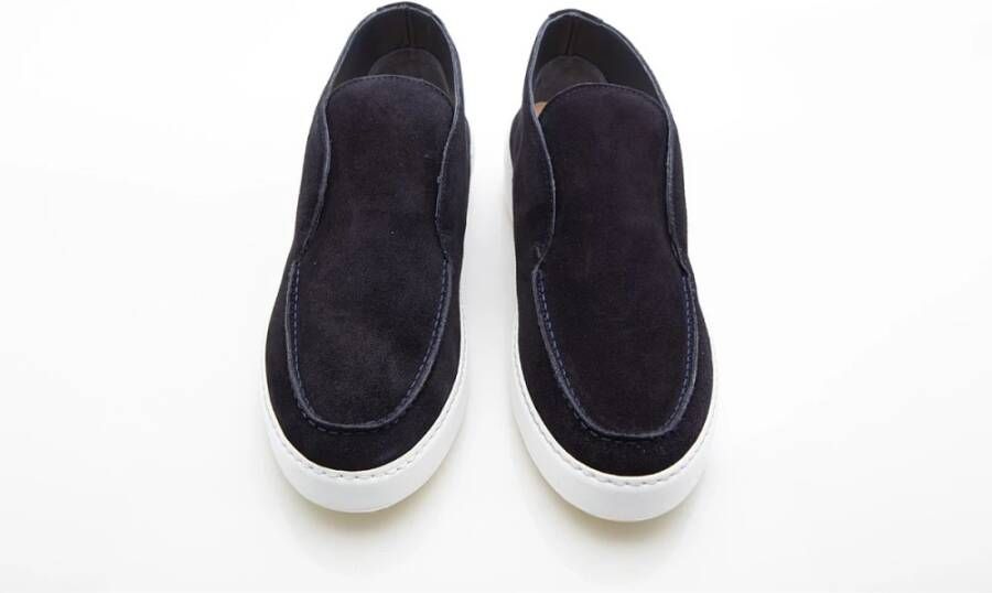 Nubikk Blauwe Suède Loafers voor Heren Blue Heren