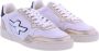 Nubikk Witte Leren Sneakers met Metallic Details Wit Dames - Thumbnail 13