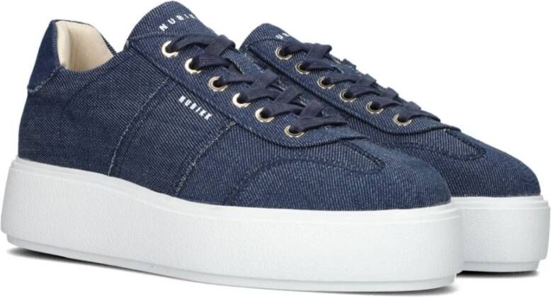 Nubikk Casual Denim Sneakers Elise Wing Blue Dames