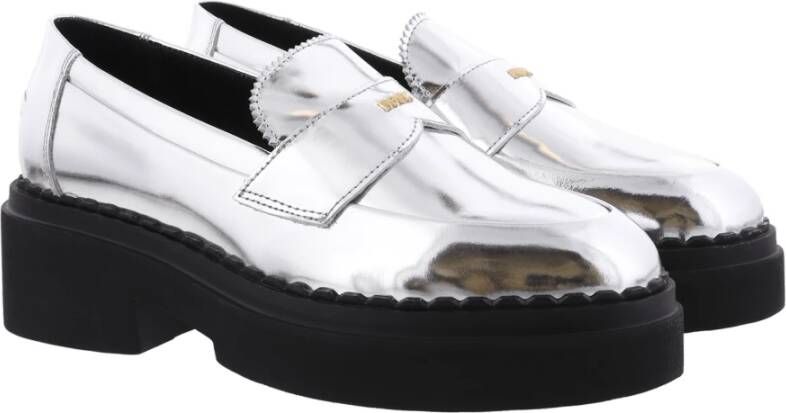 Nubikk Dames Frankie Loader Loafer Zilver Gray Dames