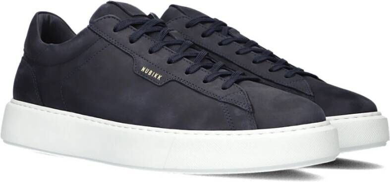 Nubikk Zwarte lage sneakers met gouden details Black Heren