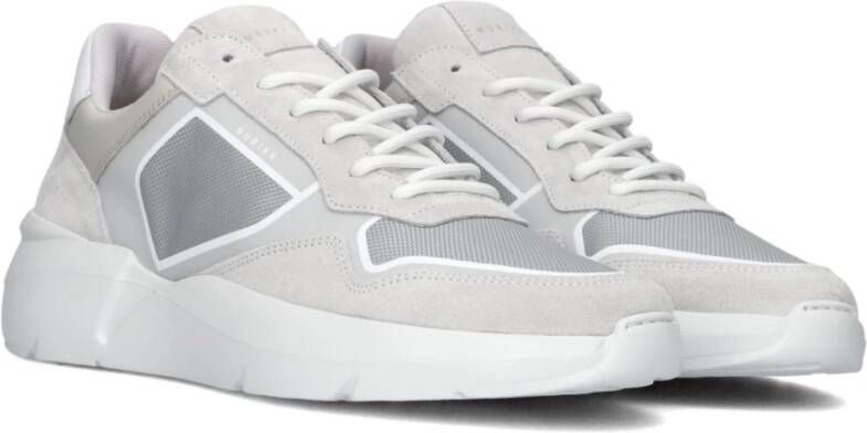 Nubikk Grijze Lage Sneakers Roque Road Curl Gray Heren