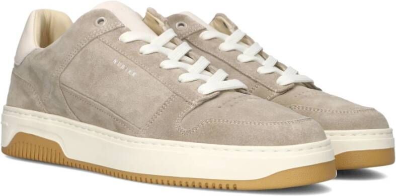 Nubikk Heren Beige Suède Sneakers Beige Heren