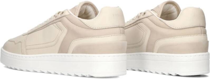 Nubikk Heren Lage Leren Sneaker Cliff Cane Beige Heren