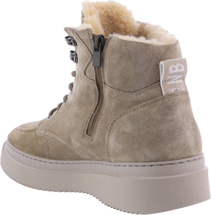 Nubikk Jonah Polar Fur Stijlvolle Enkellaarzen Beige Heren