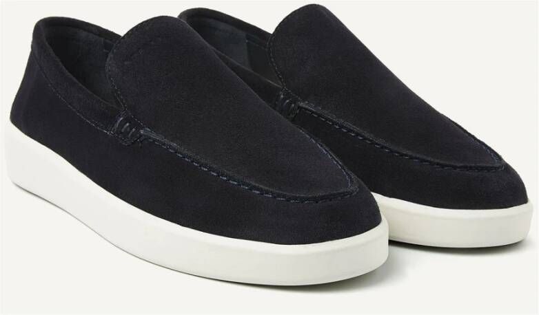 Nubikk Navy Suede Stijlvolle Sneakers Blue Heren