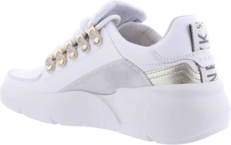 Nubikk Roman Sneaker Wit Goud White Dames