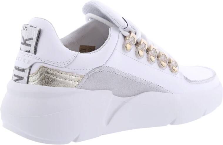 Nubikk Roman Sneaker Wit Goud White Dames