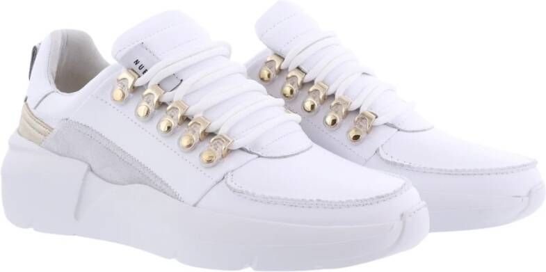 Nubikk Roman Sneaker Wit Goud White Dames