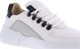 Nubikk Roque Roman Men White Black Leather Lage sneakers - Thumbnail 12