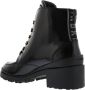 Nubikk Zwarte Leren Veterschoenen Jane Velas Black Dames - Thumbnail 3