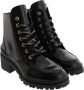 Nubikk Zwarte Leren Veterschoenen Jane Velas Black Dames - Thumbnail 4