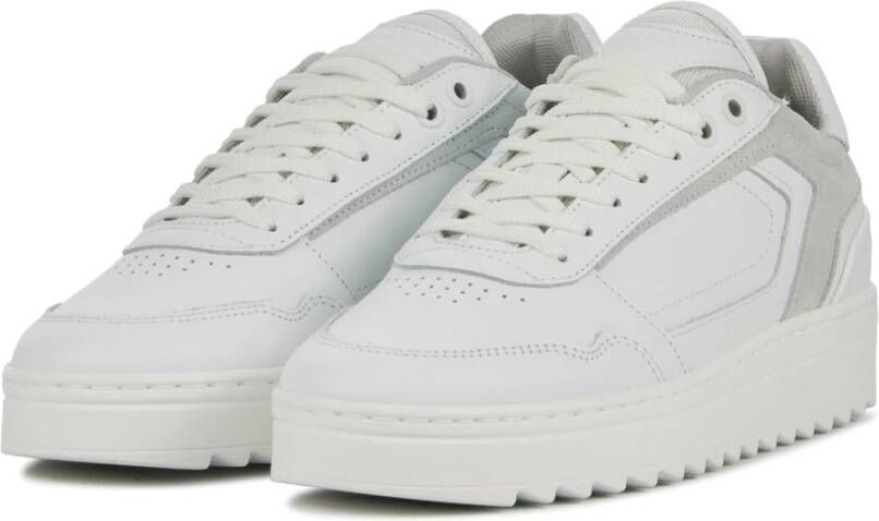 Nubikk Stijlvolle witte leren sneakers Wit Dames