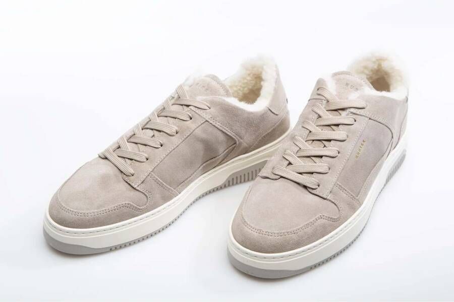 Nubikk Taupe Fur Sneaker Stijlvol Comfort Beige Heren