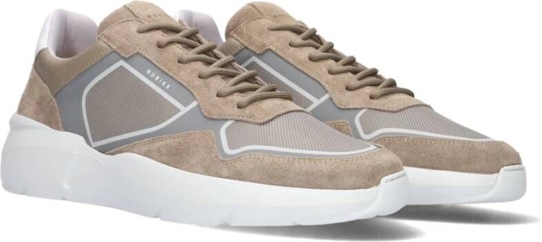 Nubikk Taupe Sneakers Stijlvol Comfort Beige Heren