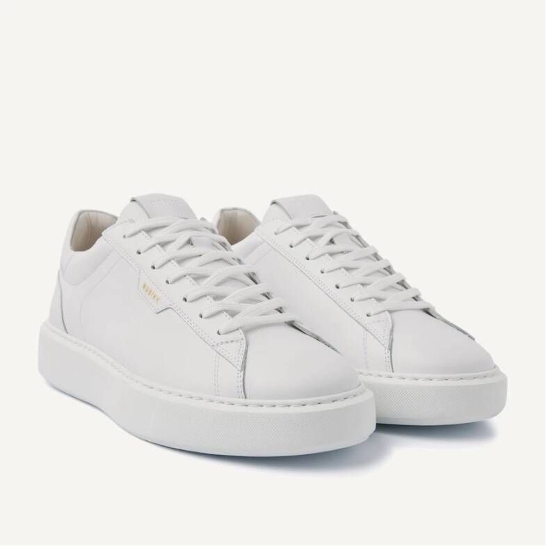 Nubikk Vince Tora Witte Leren Sneaker White Heren