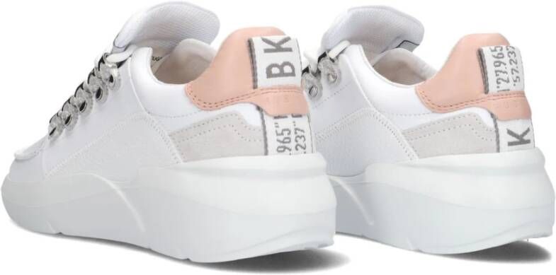 Nubikk Witte lage sneakers met chunky zool White Dames