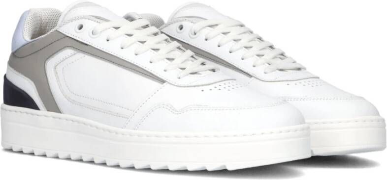 Nubikk Witte Leren Lage Sneaker White Heren