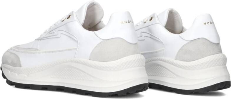 Nubikk Witte Leren Lage Sneakers White Dames