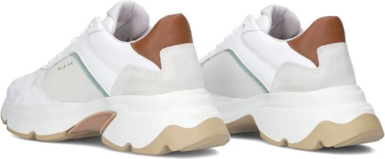 Nubikk Witte Leren Lage Sneakers White Dames