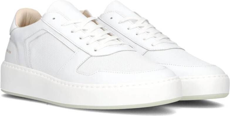 Nubikk Witte Leren Lage Sneakers White Heren